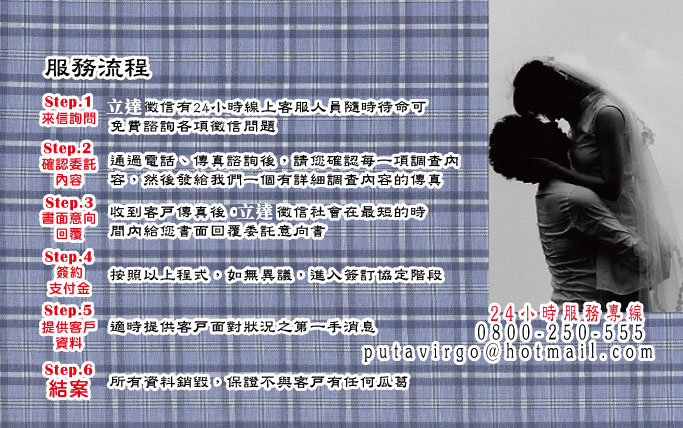 捉姦須知-立達服務流程